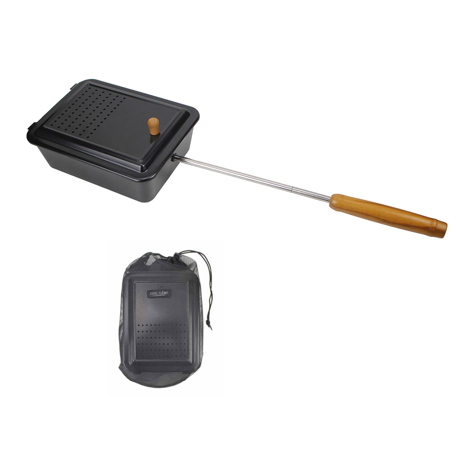Campfire Popcorn Popping BBQ Grilling Accessory Travel Manual Popcorn Maker | Popcorn Poppers | Small Kitchen Appliances | Kitchen Dining & Bar-image-23