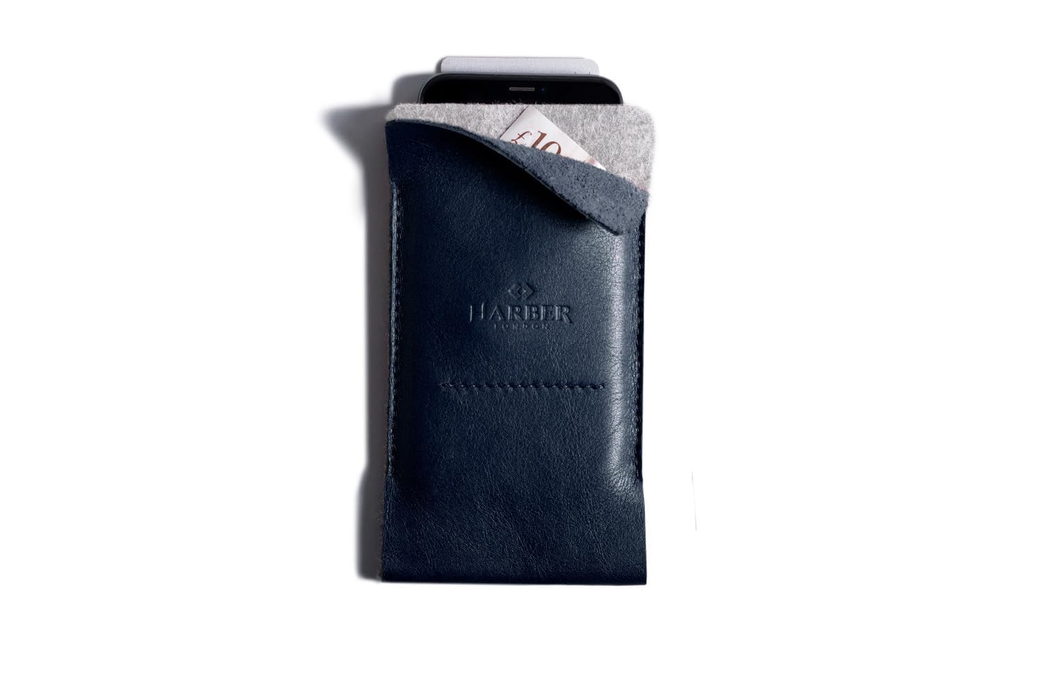 Harber London Cienkie etui portfelowe na smartfony (iPhone 11 Pro, granatowe)