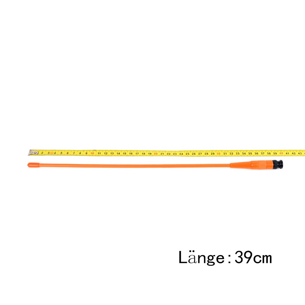 HYS 771N BNC 2m/70cm antenne 15,6 Pouces UHF/VHF Antenne Compatible avec 144/430 MHz Cobra Midland Uniden Portable Portable BNC Walkie Talkie (Orange)