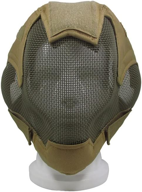 Tactical Airsoft Mask Outdoor Shooting Sports Full Face Protection Gear Metal Steel Wire Mesh