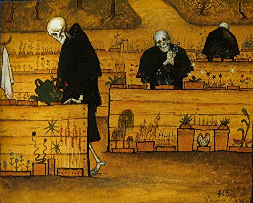 Affiche Hugo Simberg The Garden of Death impression symboliste premium