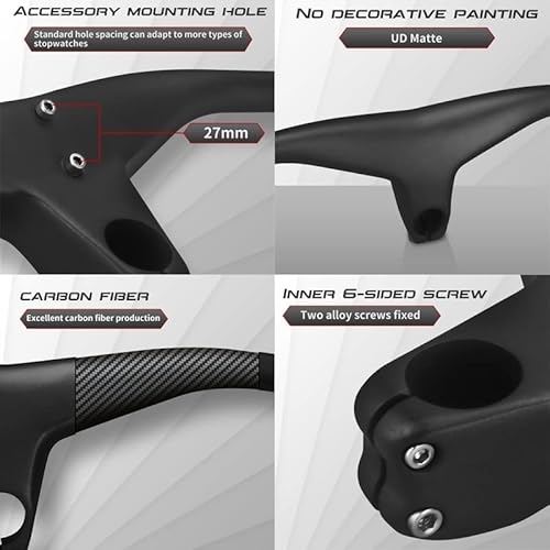 One Carbon Integrated Handlebar Racing Bike Handlebars For Bicycles Mountain Carbon Mtb Bike Handlebars 780Mm Stem Angle -17 Degree 70Mm #TOP3