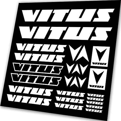For VITUS Bike Bicycle Frame Decals Stickers Graphics Set MTB BMX Road Cycling Frame (White)