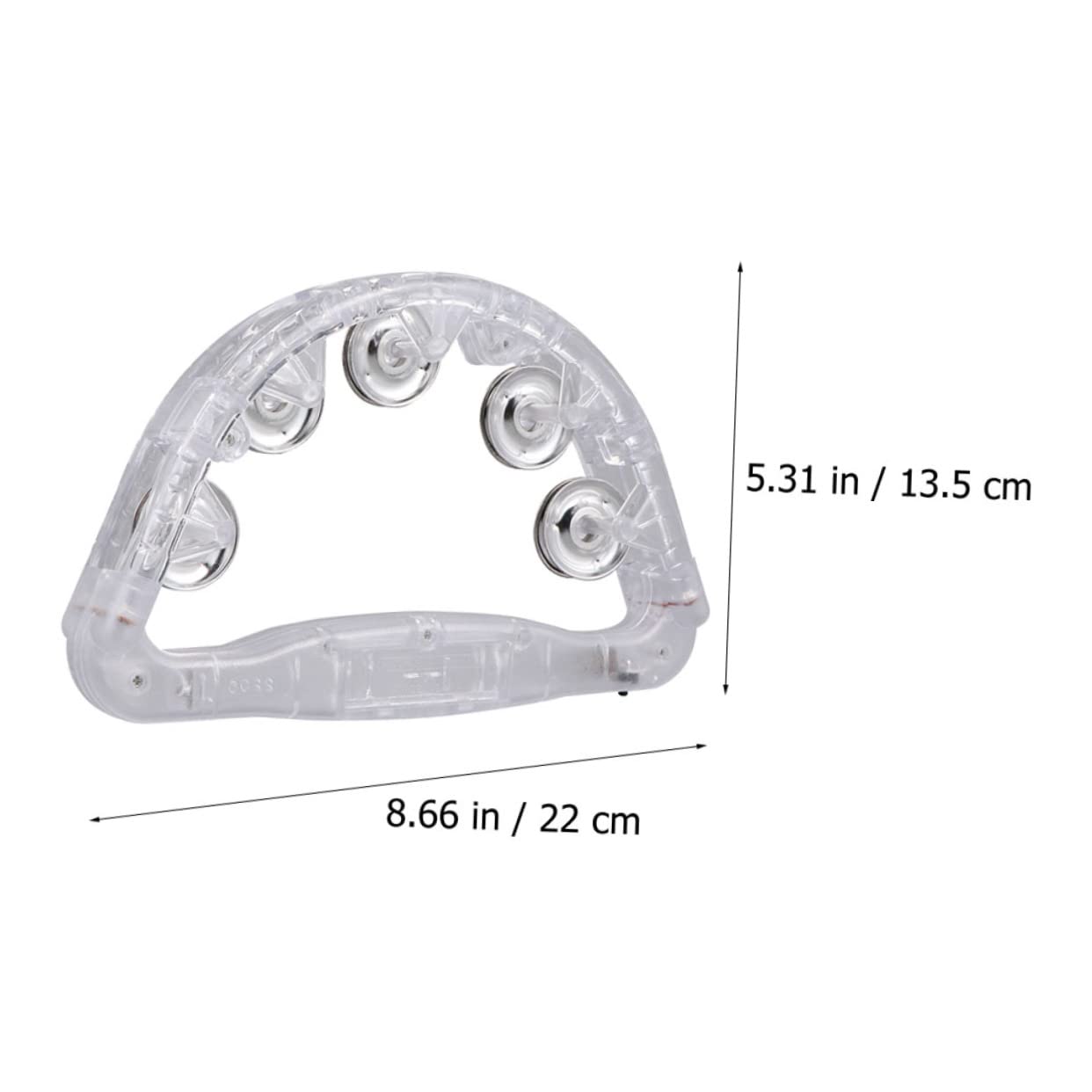 VICASKY Luminous Party Handbell Glowing Rattle Hand Bell Hand Jingle Stick Shaker Rattle