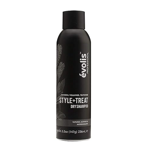 EVOLIS Style & Treat Champú seco para volumen y textura, polvo de textura ligera para cabello graso, cuidado del cabello limpio y productos