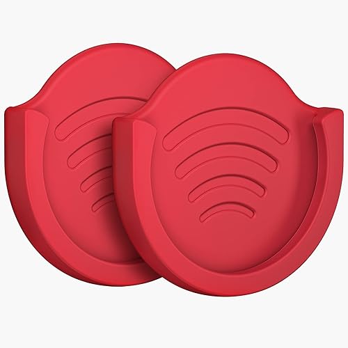 pop-tech Soporte de agarre para usuario de enchufe, paquete de 2 soportes de silicona para teléfono de automóvil para teléfono plegable con