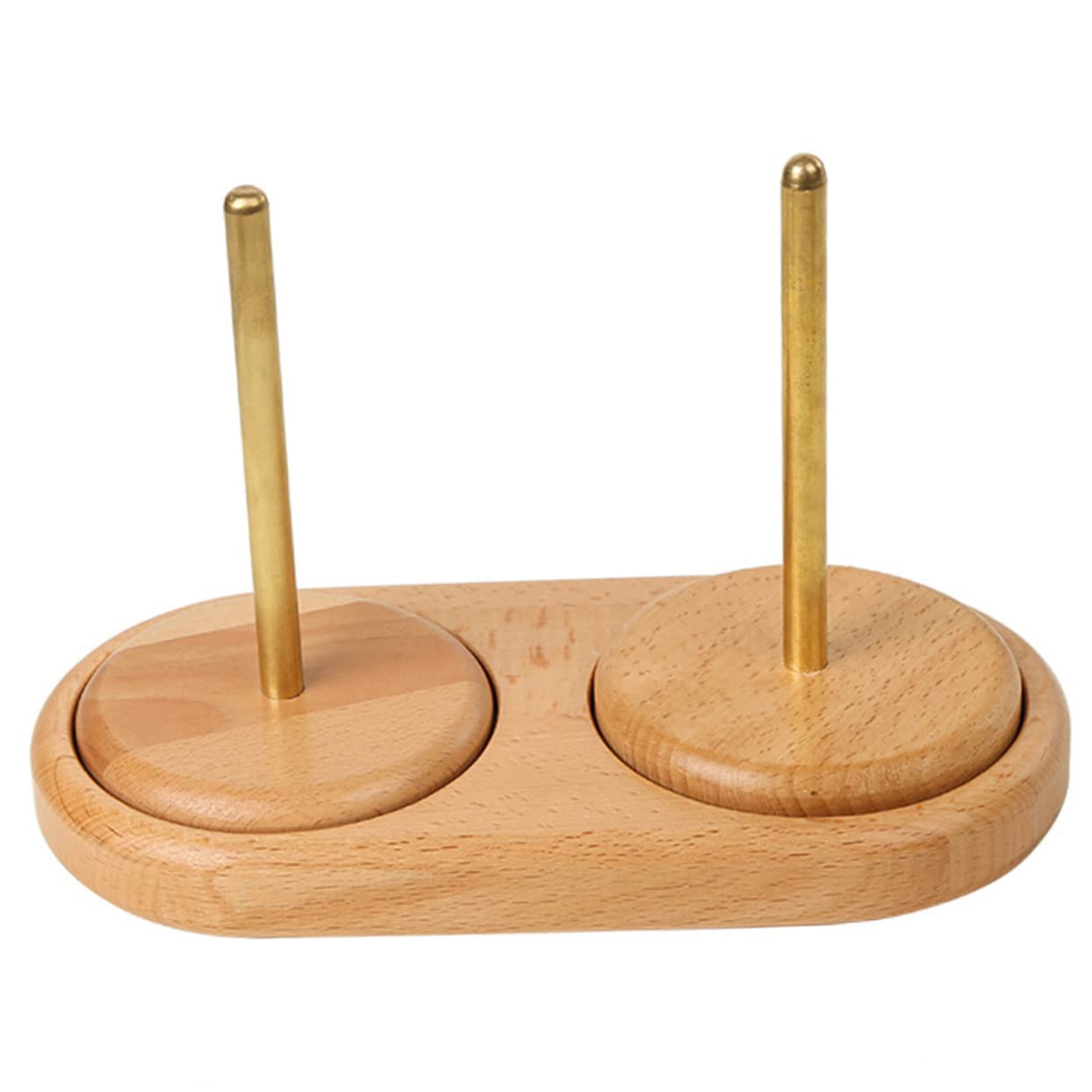Support Bobine Fil Couture Bois Rack De Rangement Rotatif pour Pelote à Tricoter Accessoire Pratique pour Crochet Et Travaux Manuels à Domicile