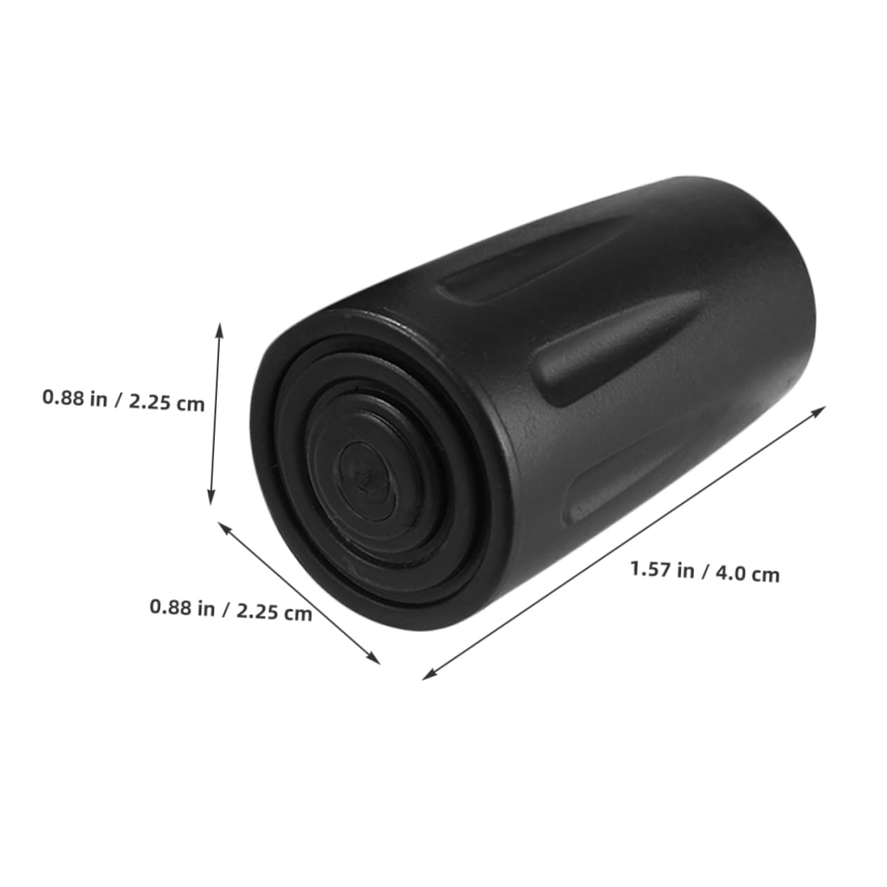 SUPVOX 6Pcs Non Slip Crutch Replacement Tips Skid Walking Stick Foot Pads Durable Trekking Pole Accessories for Enhanced Stability and Grip