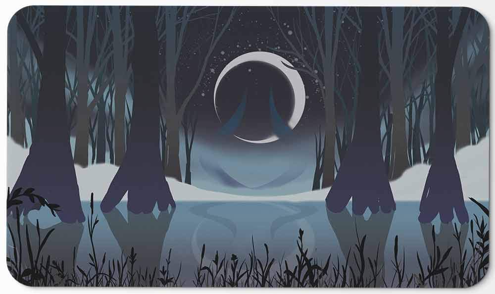Paramint Swamp Mana Scenery (Stitched) - MTG Playmat - Compatible for Magic the Gathering Playmat - Play MTG, YuGiOh, TCG - Original Play Mat Art Designs & Accessories