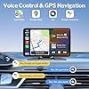 Wireless Apple Carplay Screen for Car, 7" HD Portable Car Stereo Touch Screen with Apple CarPlay & Android Auto with Backup Camera/Mirror Link/Siri/Bluetooth/Voice Control/Navigation/AUX for All Cars