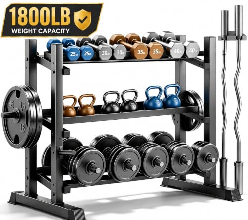 3-Tier Professional Dumbbell Rack