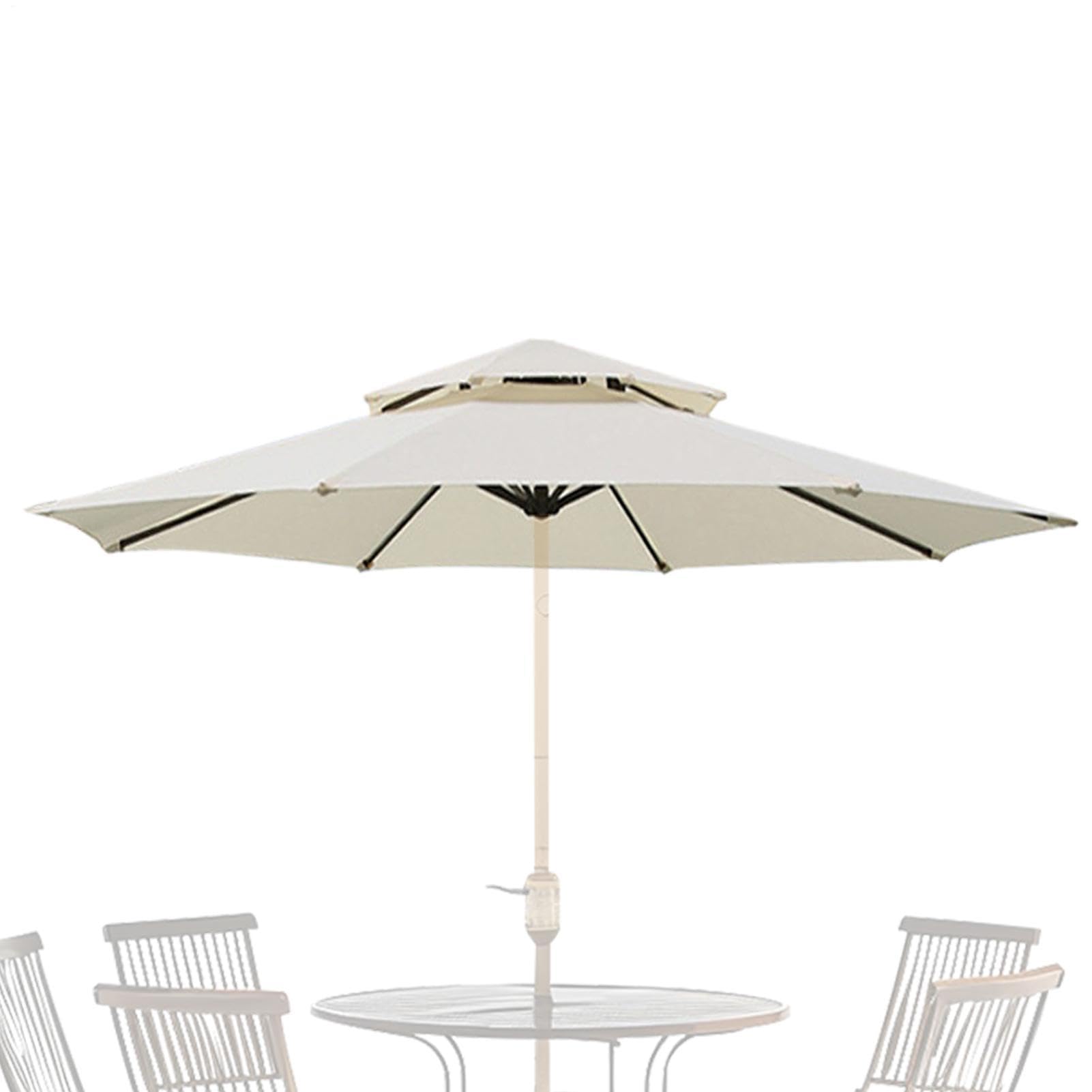 Parasolka Patio baldachim, części składające się z 103,29 cala, podwójna warstwa Insight Design, słabe narzędzie z wagą, akcesoria do parasola ogrodowego na podwórku przy basenie trawniku, akcesoria