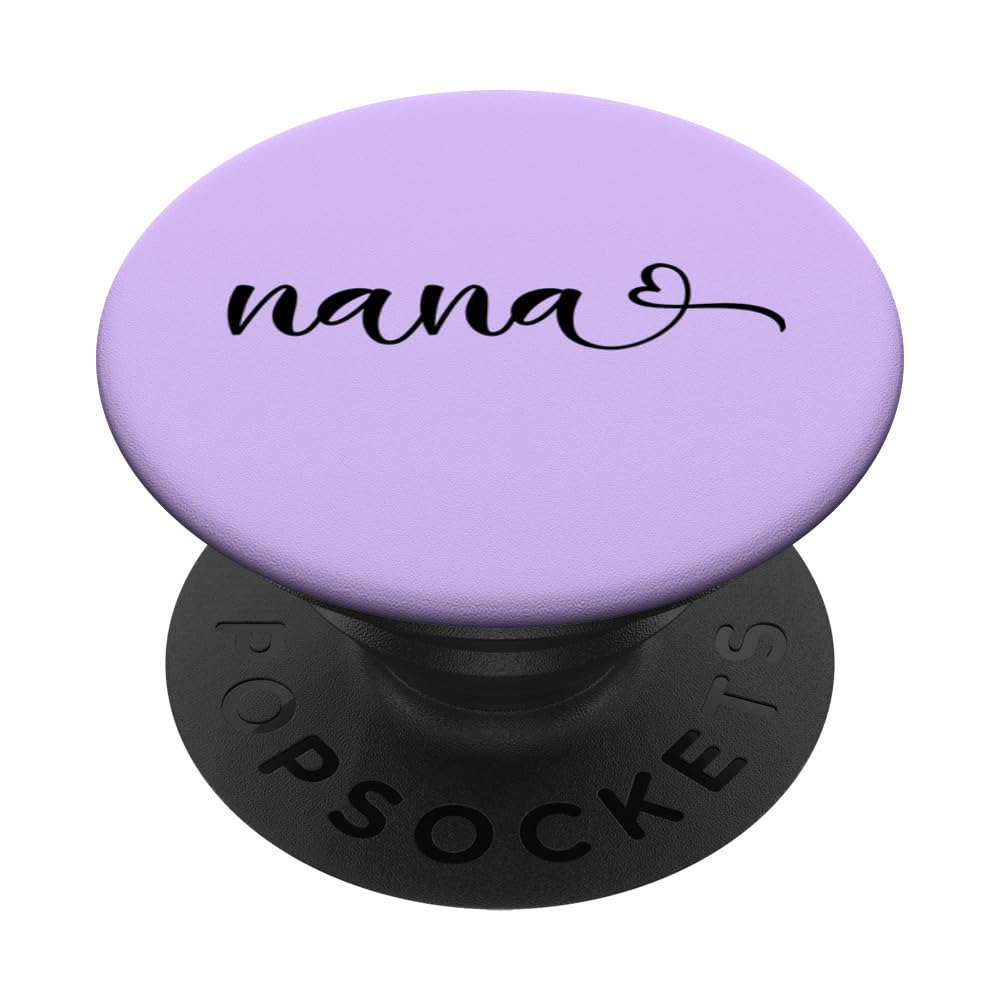 Nana grandma purple lavender cute colorful heart PopSockets Adhesive PopGrip