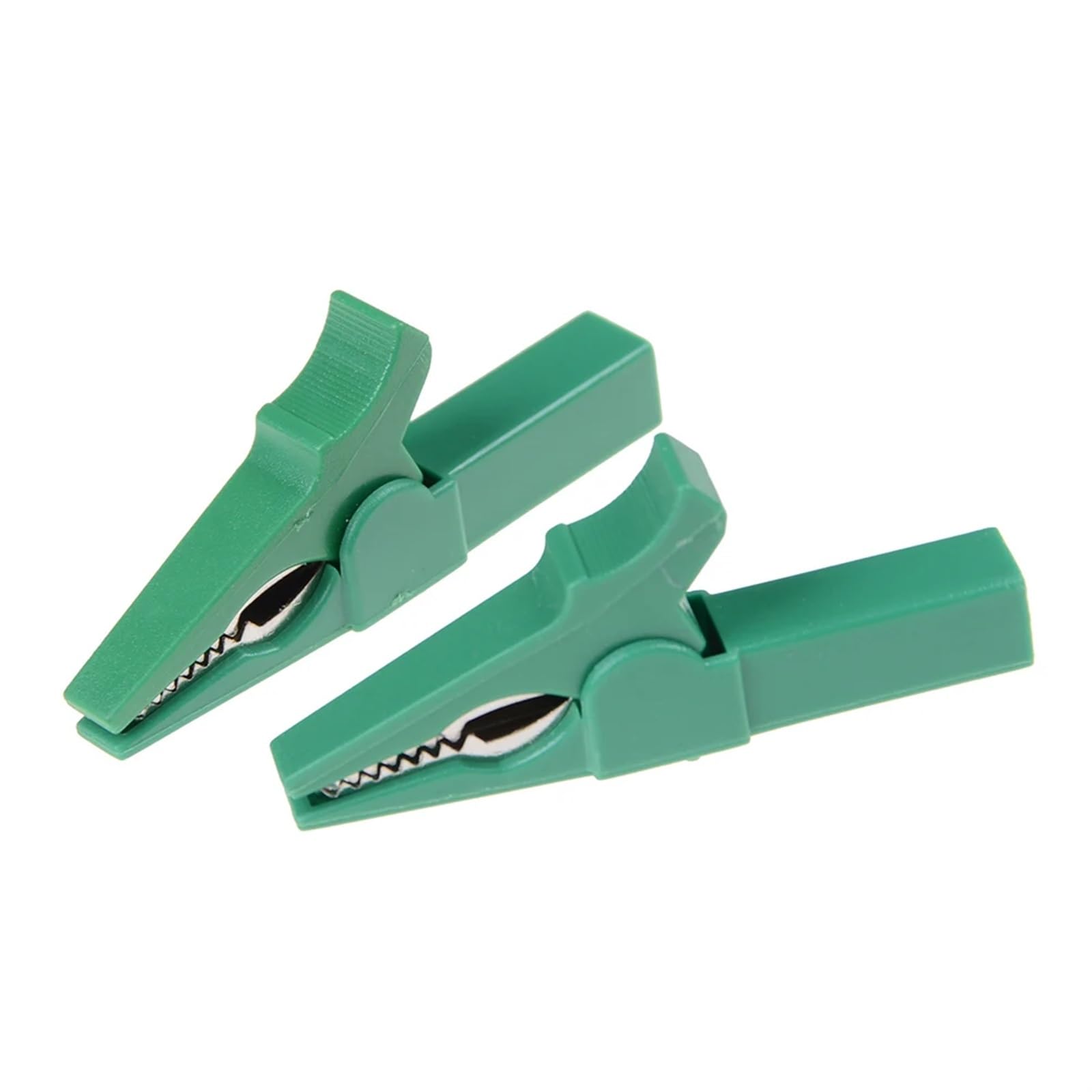 Crocodile Clips 2PCS Battery Test Clip 55MM HV Alligator for Banana Plug 4mm Multimeter Pen Cable Probes Crocodile(2PCS Green)