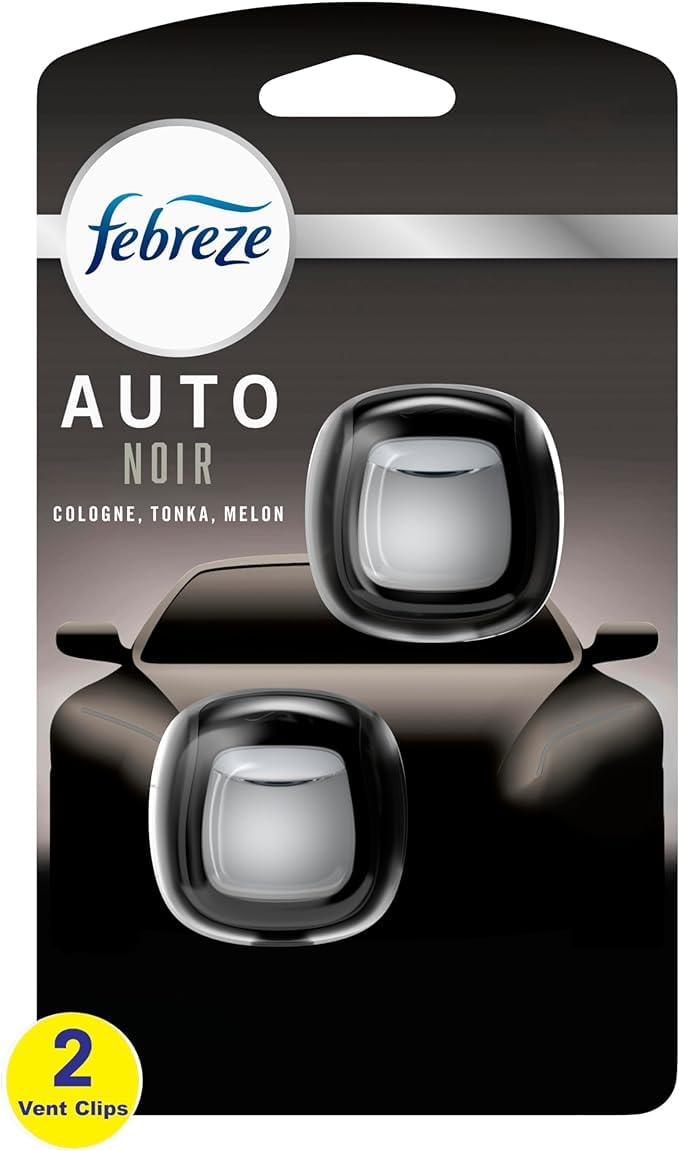 Generic Febreze Car Air Freshener Vent Clips - 2 Clips - 0.07 Fl Oz (Noir)