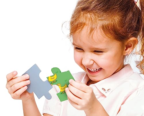 Clementoni - 24028 - Peppa Pig - Supercolor - 24 Maxi Pièces - Puzzle du Dessin Animé - Jeu de Création et Logique pour Enfants à partir de 3 Ans et Plus