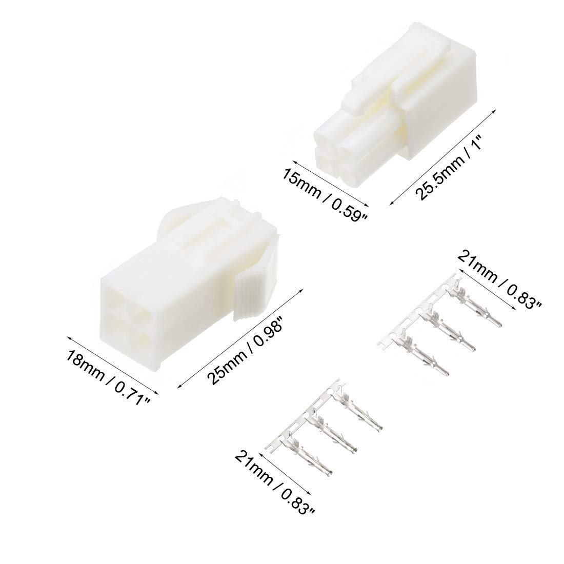 200 pz SM Plug Connector 2/3/4 / 5PIN JST-2.54mm Terminali filo femmina maschio Jumper Crimp Pin Header Kit alloggiamento connettore