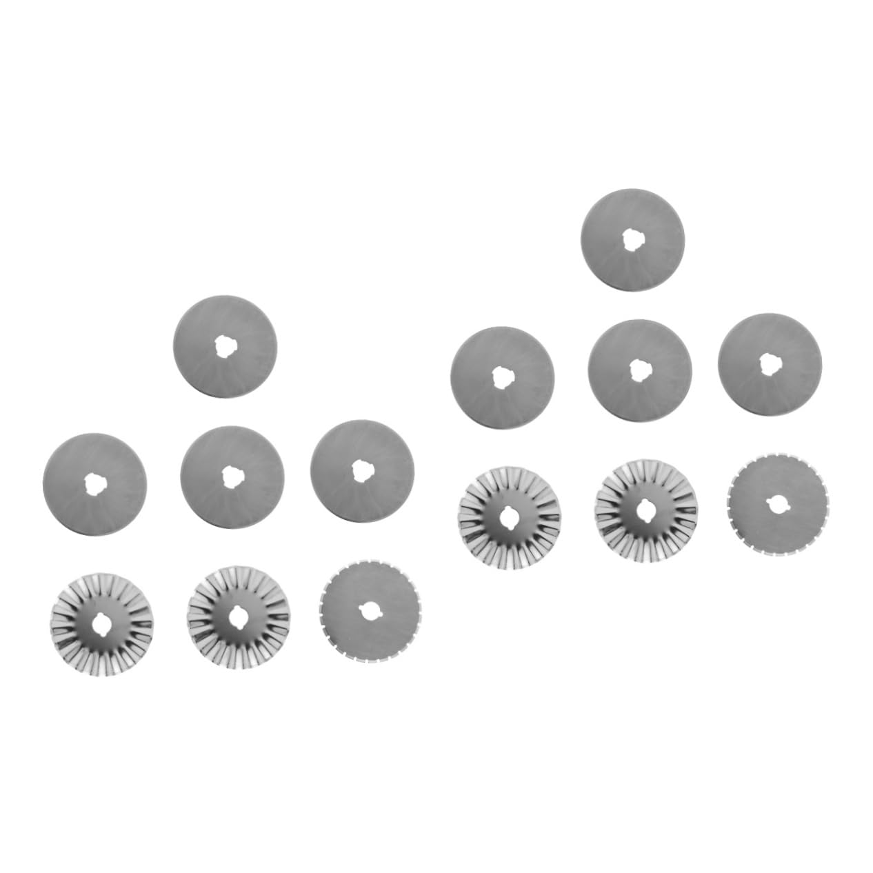 14pièces Lames De Rechange Pour Cutter Rotatif Avec Rangement Lames Droites Pour Tissu Cuir Et Papier