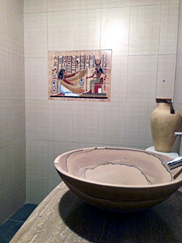 Amazon.co.jp: 古代エジプト壁画アートTumbled大理石Backsplashタイル