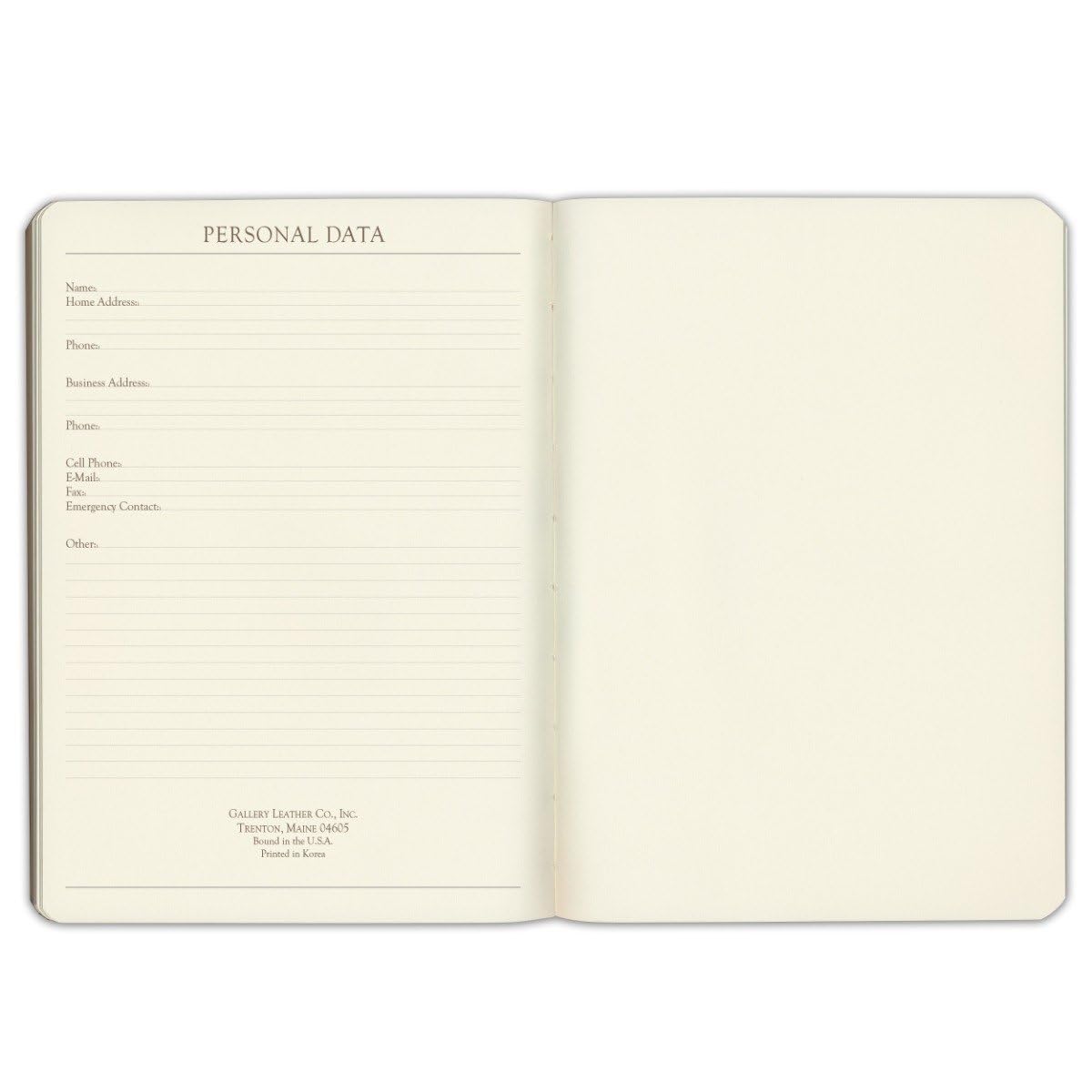 Gallery Leather Desk Journal - Acadia Green - 8"x5.5"