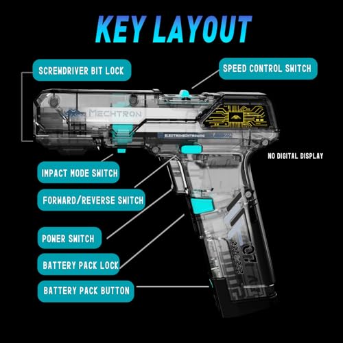 Taladro inalámbrico de mano tipo pistola 8V con doble velocidad miniatura 6