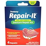 Dentemp Repair Kit - Repair-It Advanced Formula Denture Repair Kit - Denture Repair Kit Repairs Broken Dentures - Denture Repair to Mend Cracks & Replace Loose Teeth (Value Size)