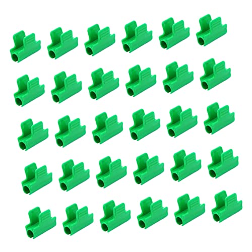 TOBBOMEY Pinces pour Film De Serrage 11mm 40 Pièces pour Serrage De Jardin Fixation Bâche Et Filet D'ombrage Clips PP Résistants pour Tubes Ronds Et Protection Végétale