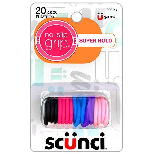 Scunci No-Slip Grip Gel Evolution Mini Ponytailers, 20-Pieces per pack (1-Pack)