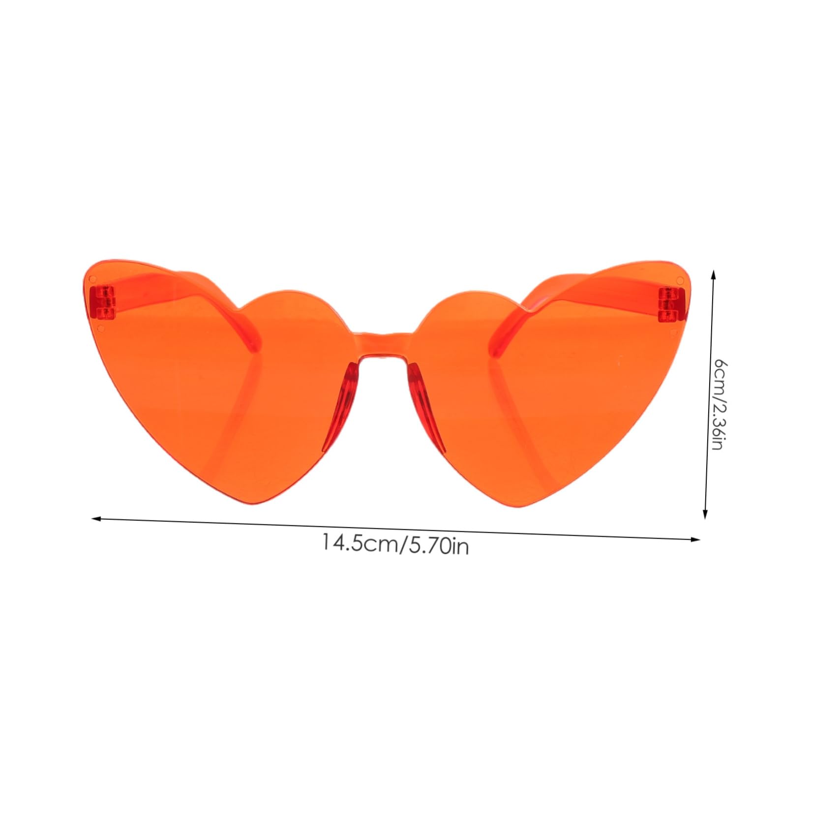 Didiseaon Heart Shaped Glasses Women's Lightweight and Material for Parties Vacation and Daily Life