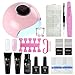 Produktbild Saint-Acior 2 Schnell Aufbau Gel Nagelverlängerung uv Nagelset 24W UV+Led Nagellampe UV Nagelgel Starterset Quick Extension Building Kit Builder Gel Set