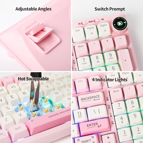 EPOMAKER RT100 97 Keys Gasket BT5.0/2.4G/USB-C Mechanical Keyboard