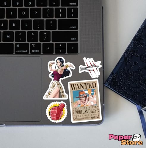 Image of Vinyl Pack of 85+ One Piece Stickers for Laptop, Phone Case, Guitar, Bike, Pc, Scrapbook etc. Waterproof Glossy Laminated Residue Free Anime Stickers, self-adhesive, 6 cm