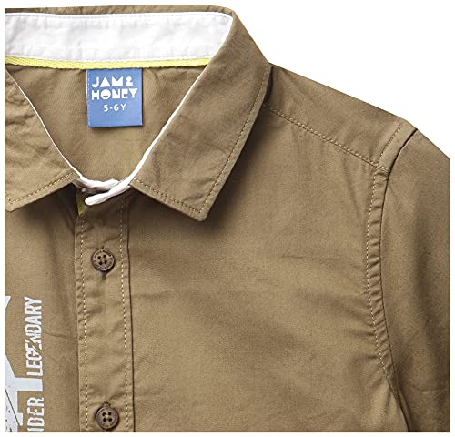 Image of Amazon Brand - Jam & Honey Boy's Regular Fit Shirt