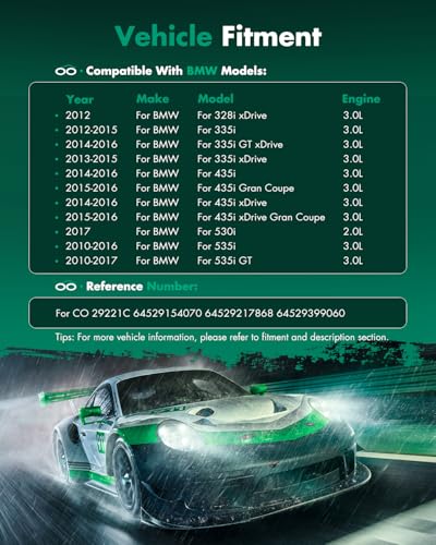 Image of SCITOO AC Compressor for BMW for 335i 3.0L 2012-2015 | Fast Cooling, Ultra Low Noise (≤72 dB)Air Conditioner Compressor with Clutch, Easy Installation, 64529154070 64529217868