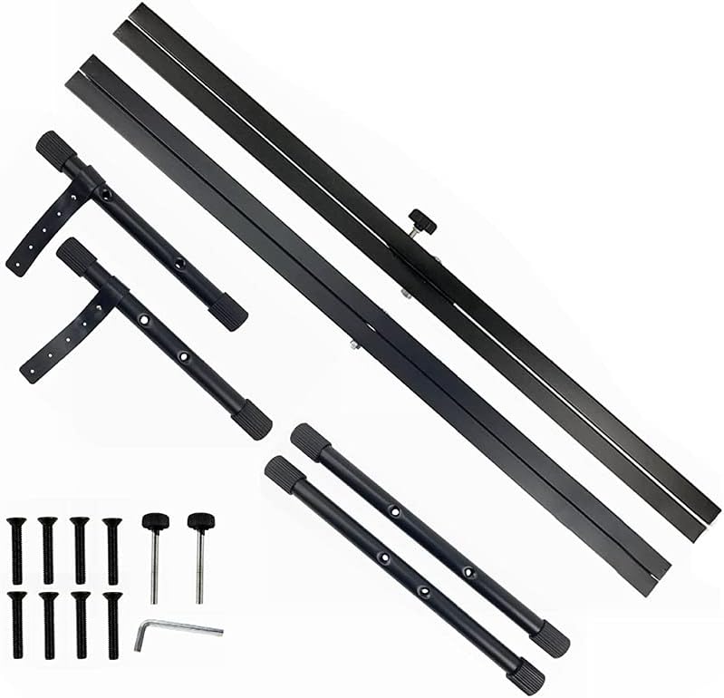 Adjustable X Style Keyboard Stand Detachable Digital Piano Stand with Locking Straps Easy to Assemble for Travel and Storage