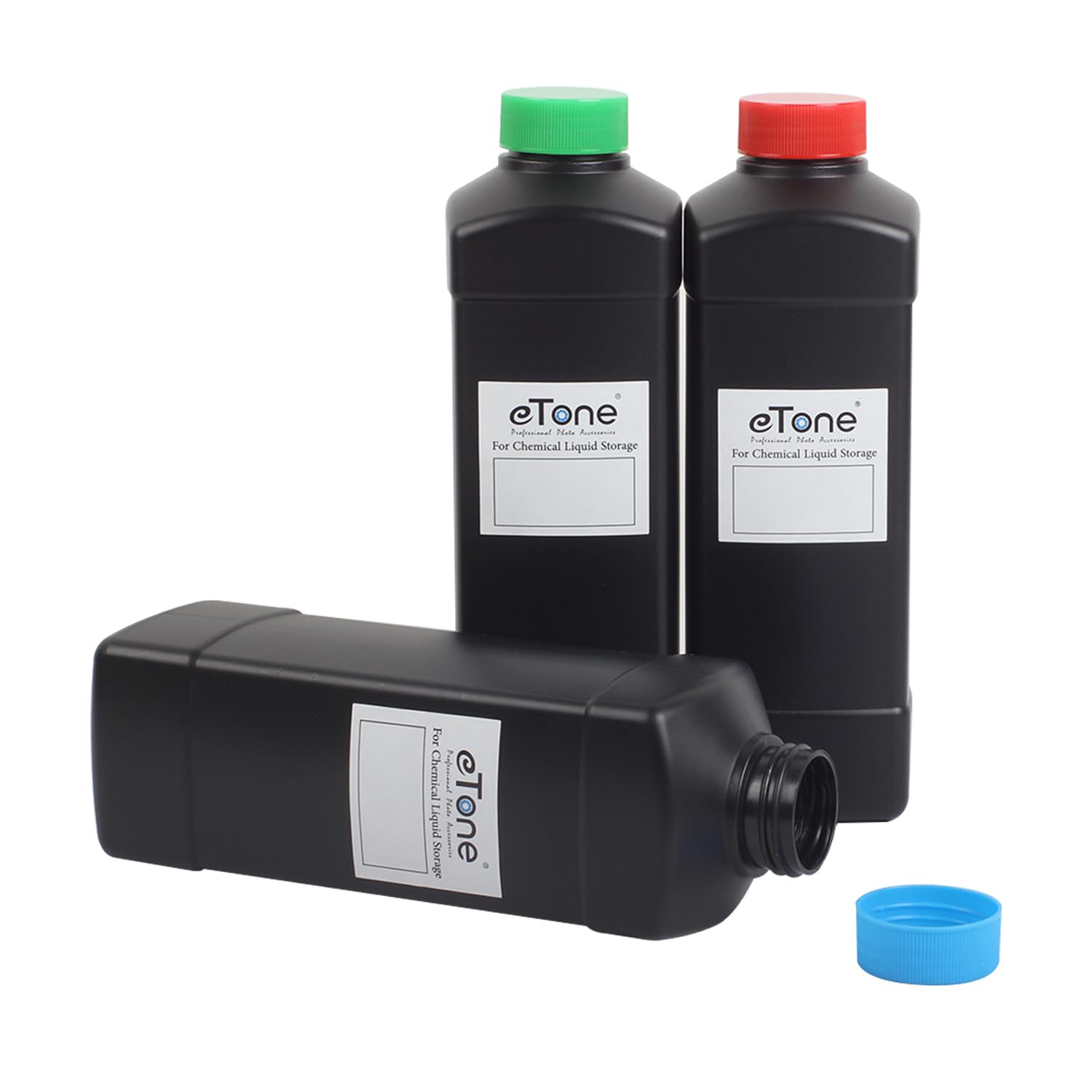 3 Lattine da 1 L (1000 ML) per immagazzinaggio di chimica fotografica della camera nera (3 x taniche da 1 L)