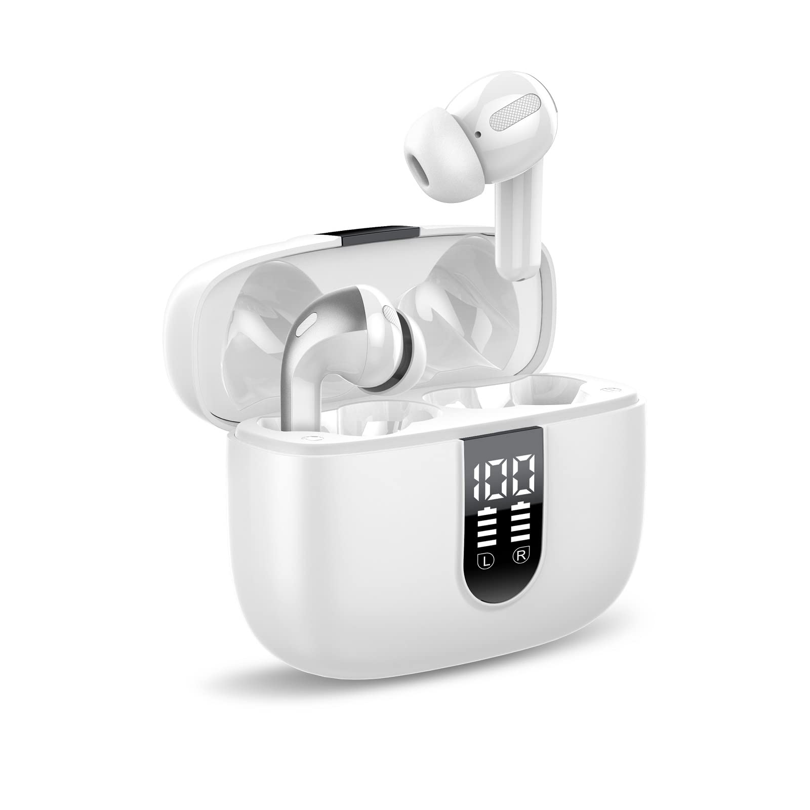 Kopfhörer Kabellos Bluetooth, Bluetooth Kopfhörer Mit Mikrofon, In Ear Kopfhörer Bluetooth 5.2 IPX7 Wasserdicht 40h Spielzeit Kabellose Kopfhörer USB C for iOS Android