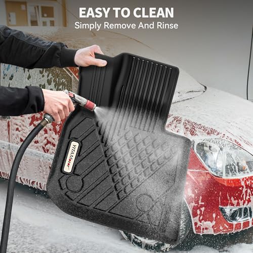 Image of YITAMOTOR Floor Mats Fit for 2019-2024 BMW X3 G01 30i M40i X3M | TPE All Weather Custom Floor Liners, Waterproof Anti-Slip Car Mats, Only for car Without Spare tire (Not for X3 30e)