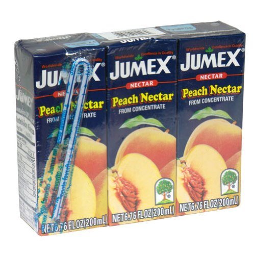 Jumex Mini Brick Peach 3 pack, 6.76-Ounce (Pack of 8)