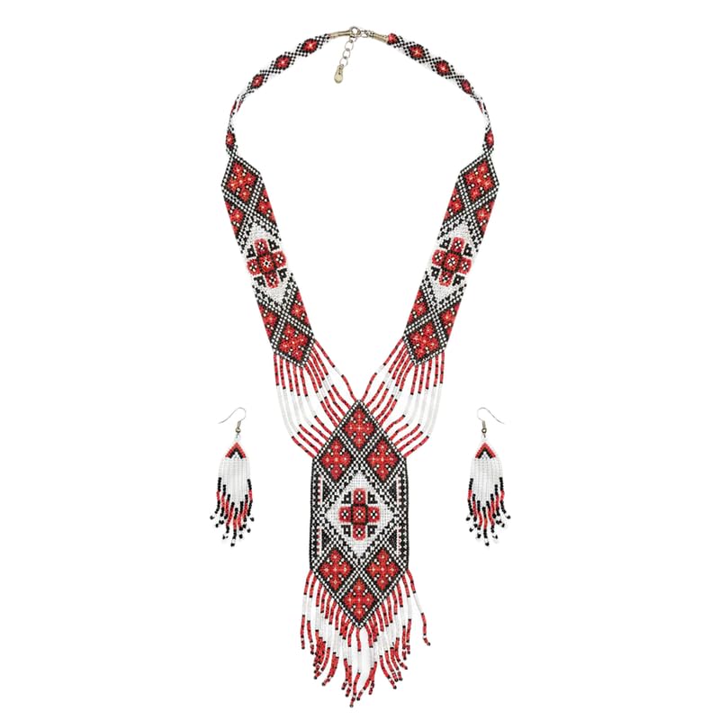 Collar ucraniano Gerdan hecho a mano con cuentas premium 1