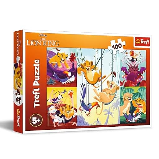 Trefl The Lion King, El heroico Rey León 100 Piezas-Puzle de Colores con los Personajes de la película Animada, Entretenimiento Creativo, Juego para niños a Partir de 5 años | Ya disponible en tu tienda friki favorita! En mundofriki.es!