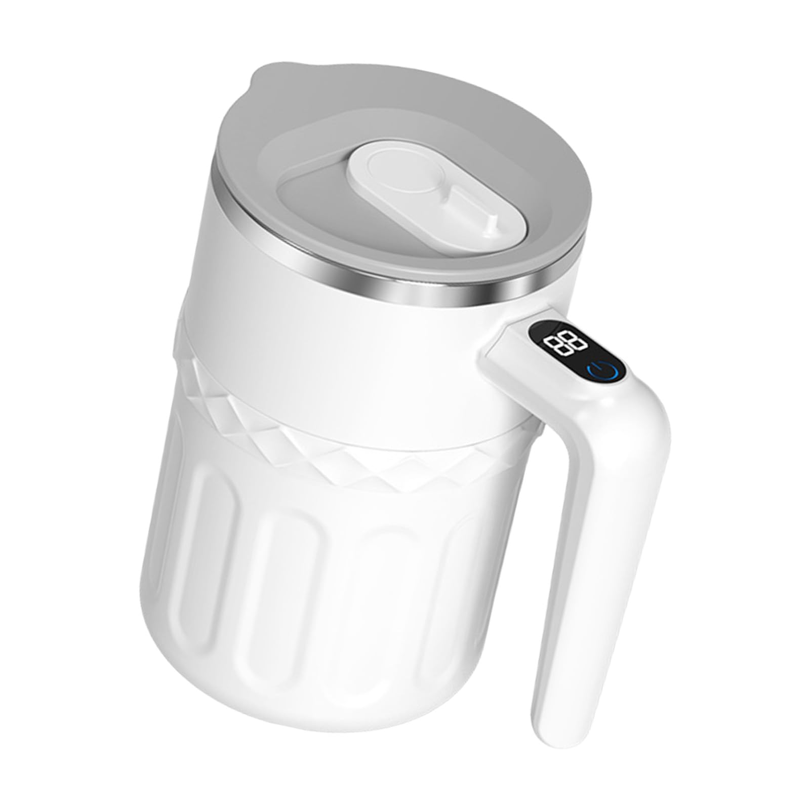 Buxuaaaa Food Grade Rustless Stirring Cup Auto Mix Technology 380ml Capacity for Hot Cold Beverages Auto Stir Coffee Cup with Temperature Transducer