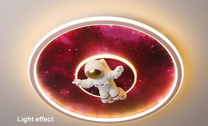 Lampe suspendue astronaute rose pour créer un coin lecture magique dans leur chambre - 4