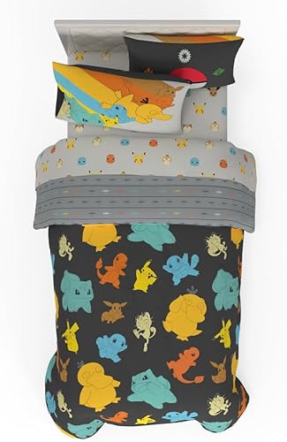 Miniatura 62 de Paw Patrol Girl Skye - Juego de ropa de cama para niños, muy suave y acogedor, juego de edredón y sábanas de microfibra reversible con funda, 7