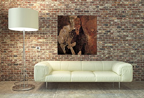 Panneau décoratif Schiele en bois MDF multicolore qui sublime votre décoration intérieure - 3