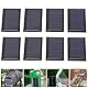 Uadme Mini Solarpanel, 8 Stück Mikro-Mini-Solar-Panel-Zellen Sonnenkollektor 5V 0,15W Small Solar Panel Portable Cell System zum Laden von Batterien, 53x30mm