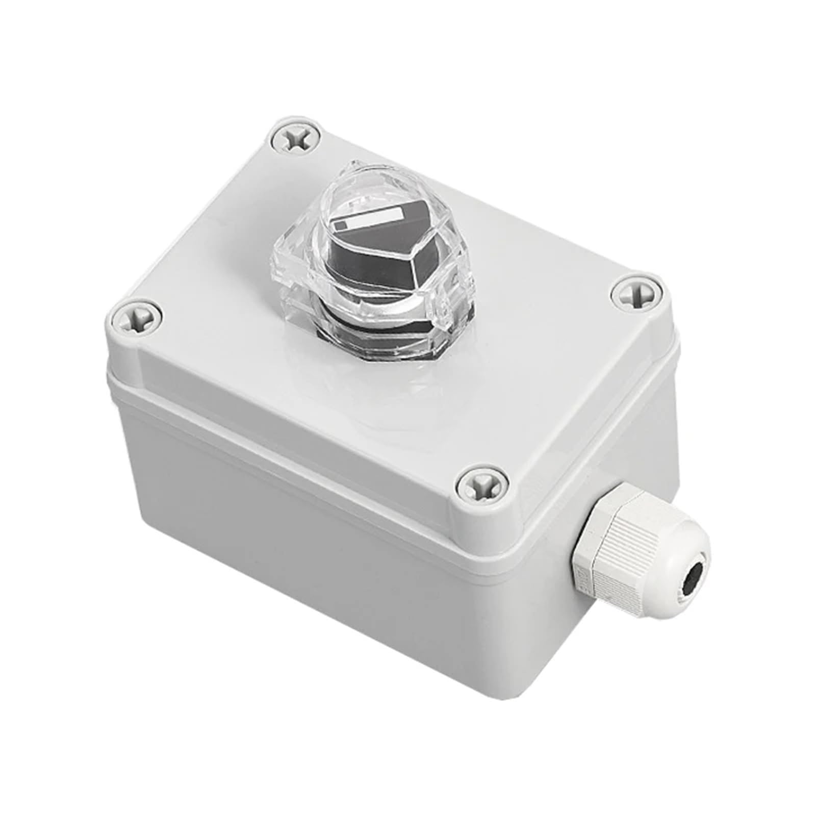 Interrupteur avec bouton fléché boîtier de commande bouton de démarrage automatique réservoir d'eau interrupteur d'arrêt d'urgence industriel électrique(Black)