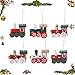 Addobbi Albero di Natale Legno, 6 Pezzi Trenino Legno Natalizio, Natale Appeso Ornamenti Decorazione, Treno Natale Albero, Pendenti per Albero di Natale, Treno Giocattolo per Capodanno Decorazioni