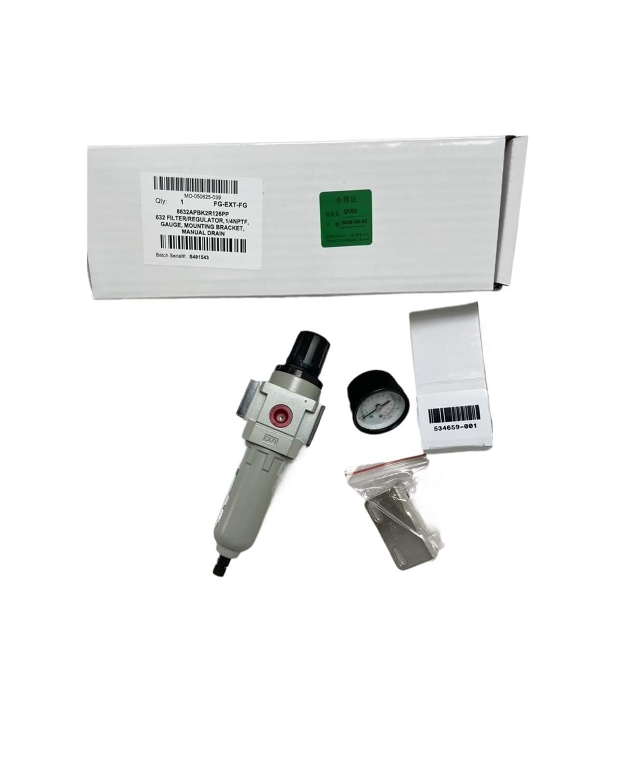 KKDYDABBSUSK Filter-Regulator Valve 8632APBK2R126PP 1/4" NPT Thread