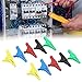 Hyuduo 10pcs J.60039 Power Test, Safety Type Test Clamp with 4mm Jack, for Electronic Instruments Industrial Equipment